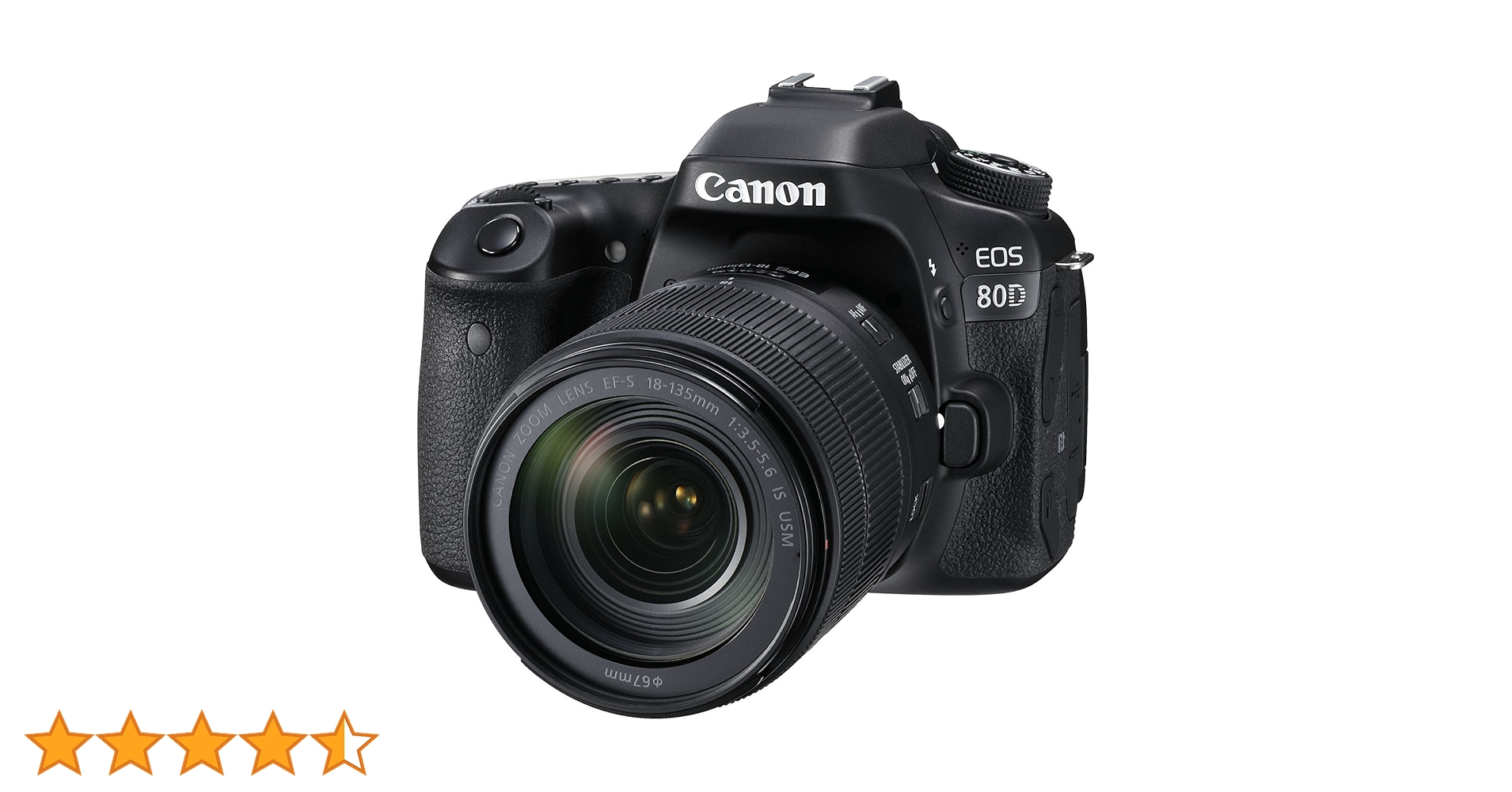 Amazon Canada: Canon EOS 80D Digital SLR Kit with EF-S 18-135mm f